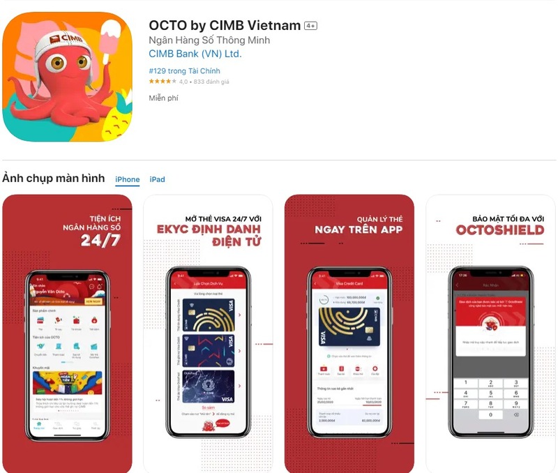 Giới thiệu app CIMB